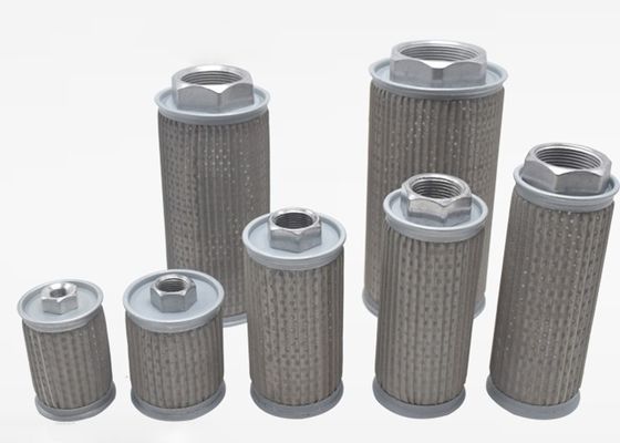 Ss316l Oil Suction Excavator Hydraulic Filter Element Folding