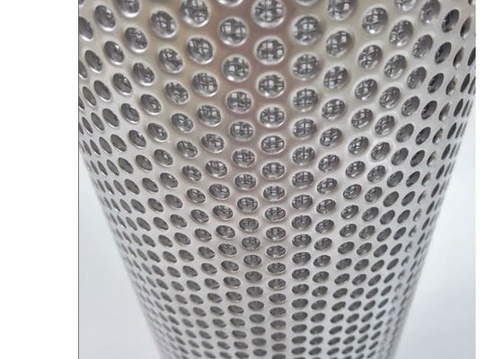Stainless Steel Perforated Wire Mesh Filter Basket 10 20 30 Micron